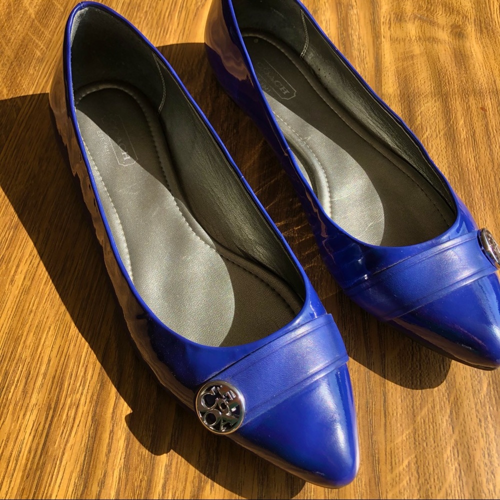 COACH Pointed Toe Ballet Flats